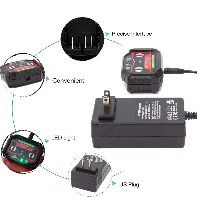 Power Tool Battery Split Charger For Craftsman 20V MAX Li-ion Battery Series Portable Charger Power Tool Accessories