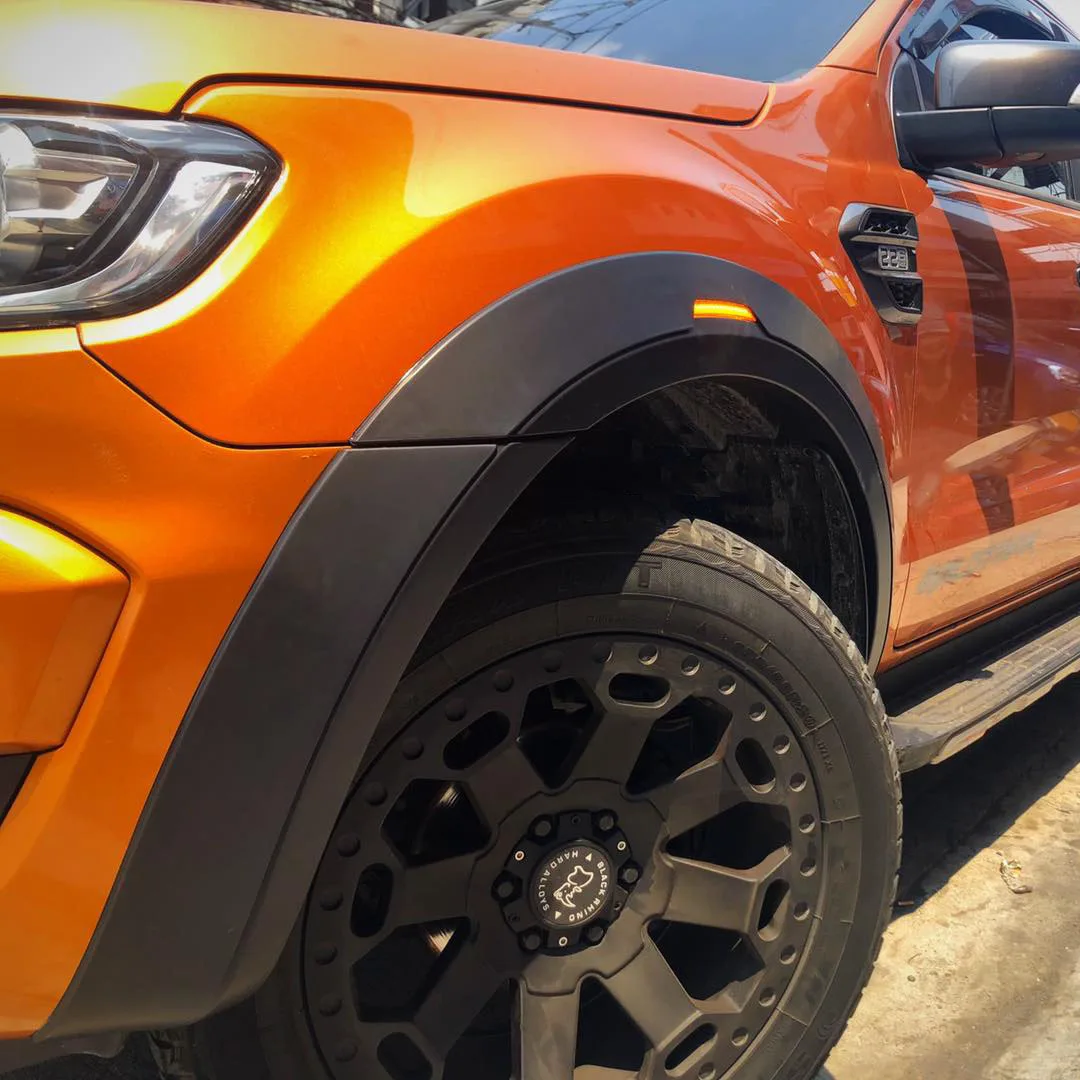 LED Fender Flares Wheel Arch Protector for Ford Ranger 2015-2022 Wildtrak XL XLT T7 T8 4x4 Pickup Truck Auto Accessories