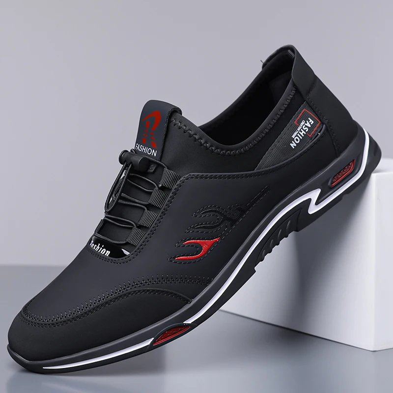 Men's Slip-On Loafers, Soft Sole Business Casual Shoes, Non-Slip & Breathable for Driving and Outdoor Activities-XH7718