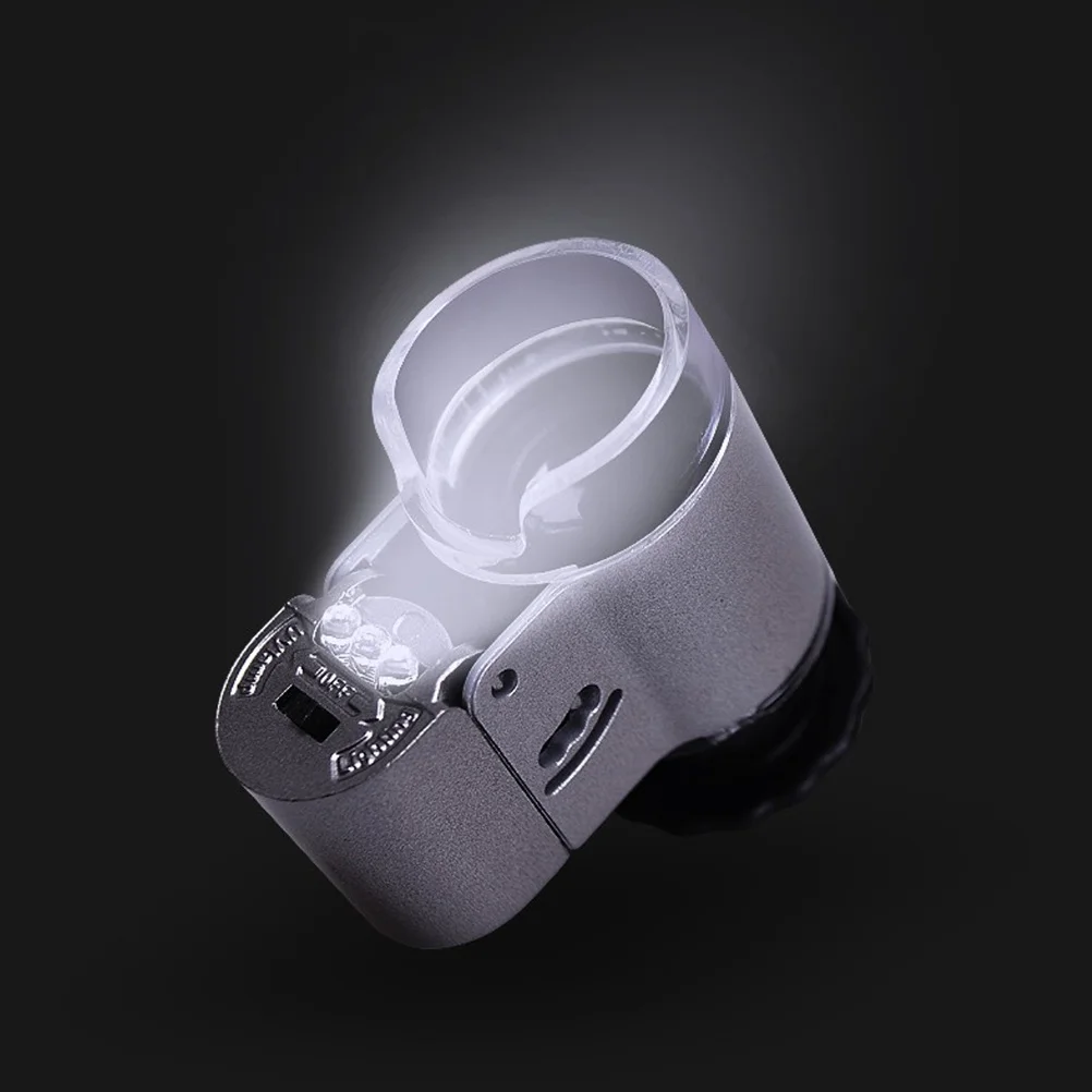 

Ultra Compact 50X LED Magnifier Microscope with Uv Light for Fake Detection Portable Inspection Device Pocket Microscope