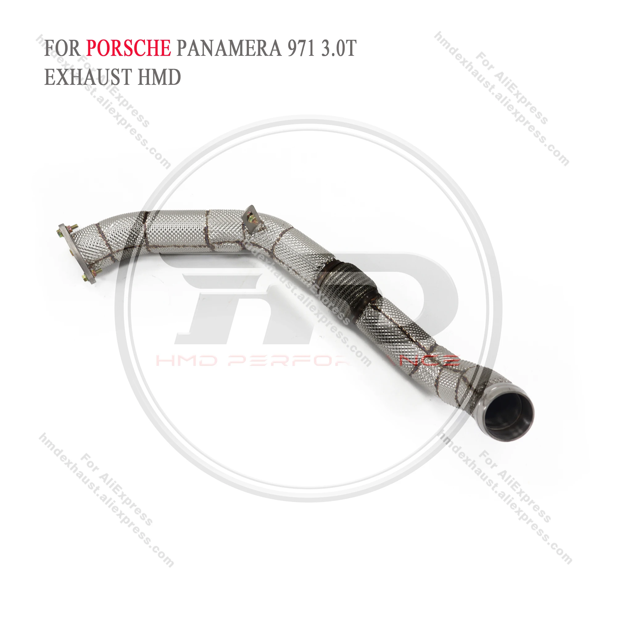 HMD Middle Pipe for Porsche Panamera 971 3.0T Exhaust System Stainless Steel Performance Resonant Tube without OPF