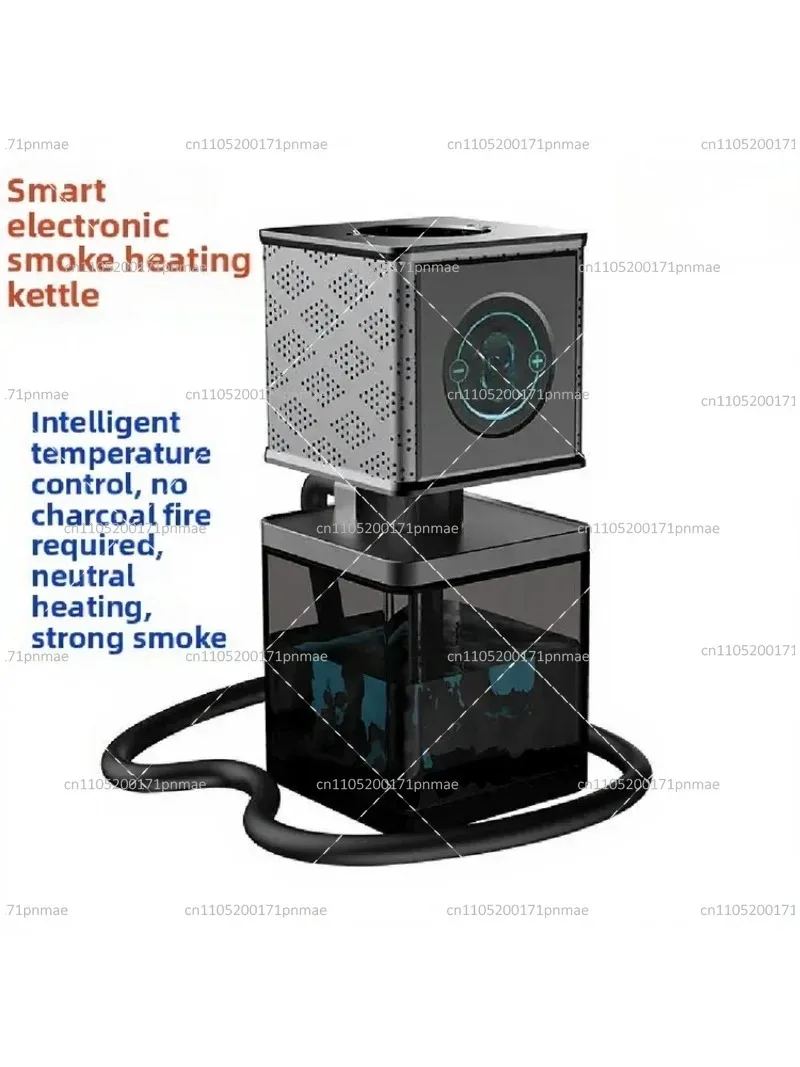 Electronic Heating Pot with Temperature Control, Acrylic Water Pipe Holder for Rapid Heating