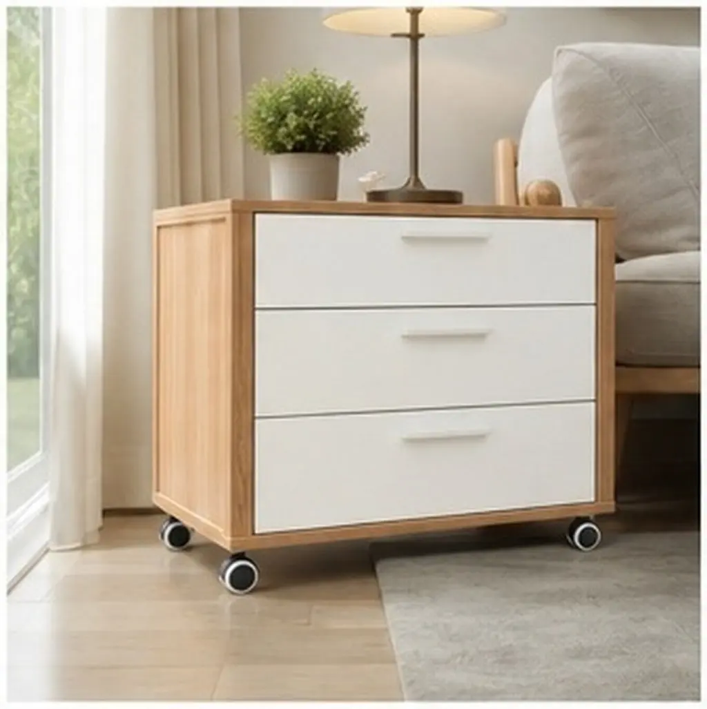 4Pcs Heavy Duty Silent Swivel Caster Wheels for Tables Chairs Cabinets Storage Bins Trash Containers Easy Install Small