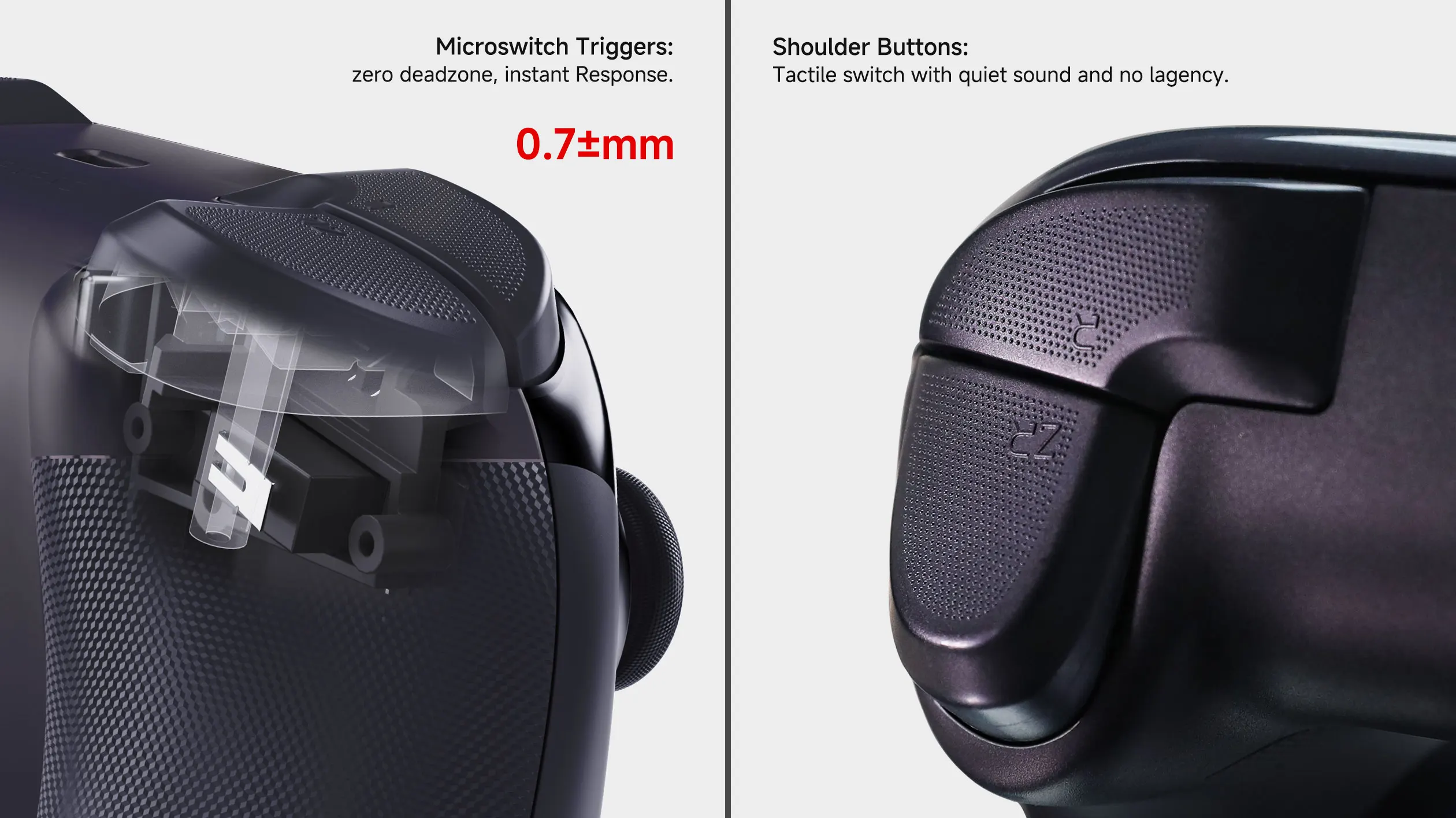 MOBAPAD CHITU 2 HD Mechanischer Spielcontroller für Nintendo Switch 1/2, PC, Android, iOS mit TMR Glide Sticks Gamepad – Detail 6