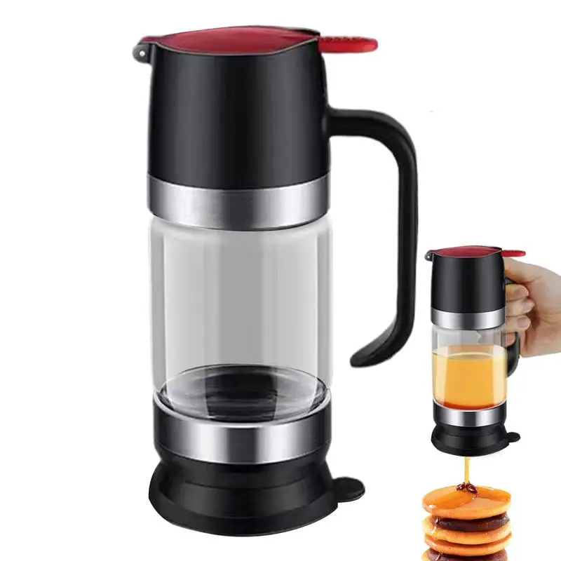 Juice Syrup Cup Squeeze Bottle Storage Pot Stand Holder Bee anti Drip Dispenser Kettle Honey Jar Container Kitchen Accessories