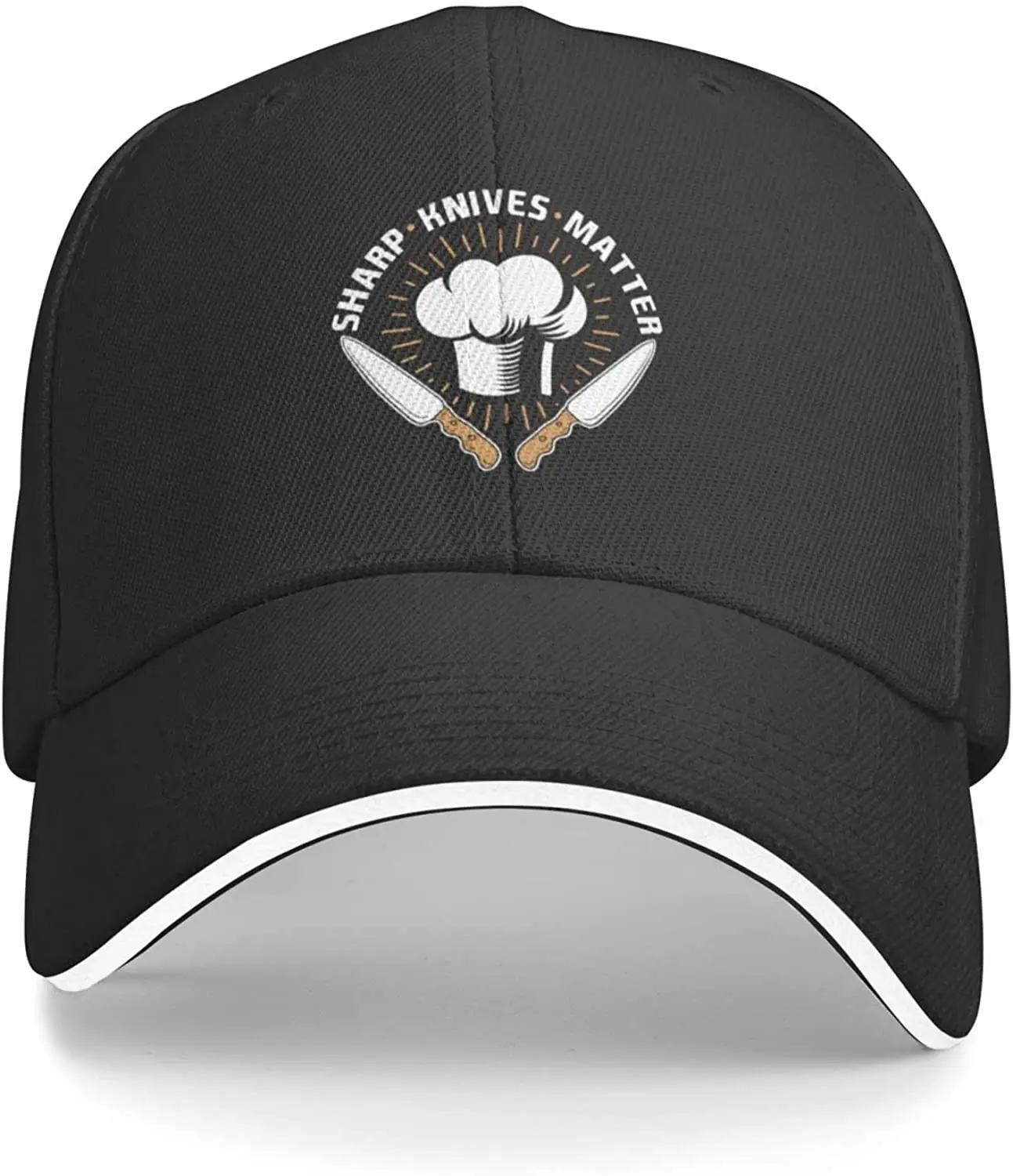 Chef Knife Gift Sharp Knives Matter Chef Baseball Cap Men Women Adjustable Trucker Hat Black Dad Hat