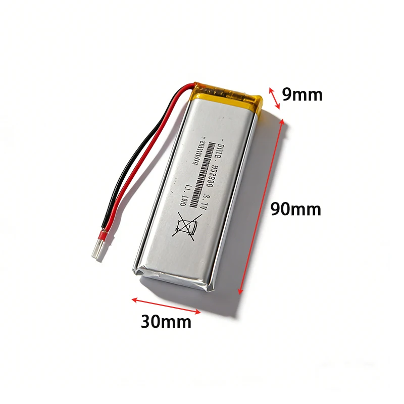 903090 3.7V 3000mAh lithium polymer battery is suitable for MP3 solar lamp beauty instrument heater battery electric tools Drone