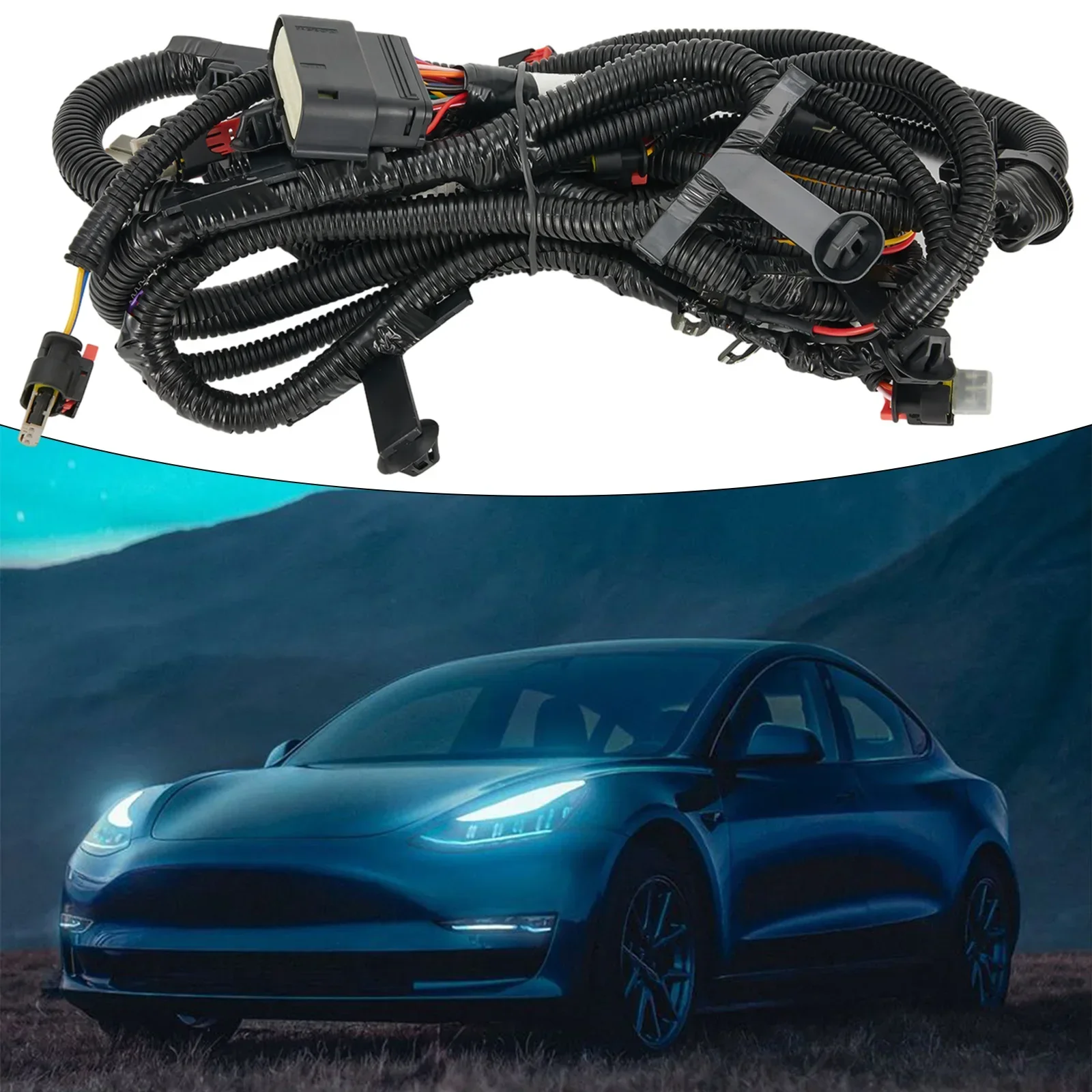 

Жгут проводов переднего бампера автомобиля для Tesla Model Y 1489045 -00-C Внешние детали, буксировка, аксессуары для автомобилей