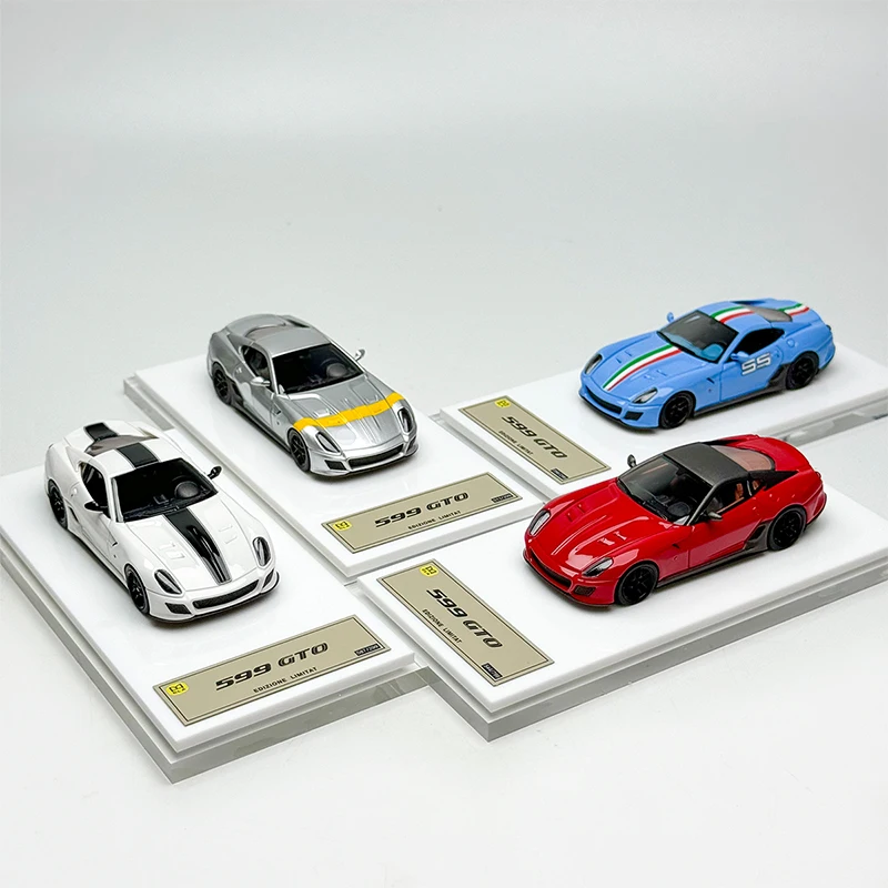 Original 1:64 Scale 599GTO Limited Super Car Toy Car Sedan Model High-End Collection Display Children's Toys Gifts Collection