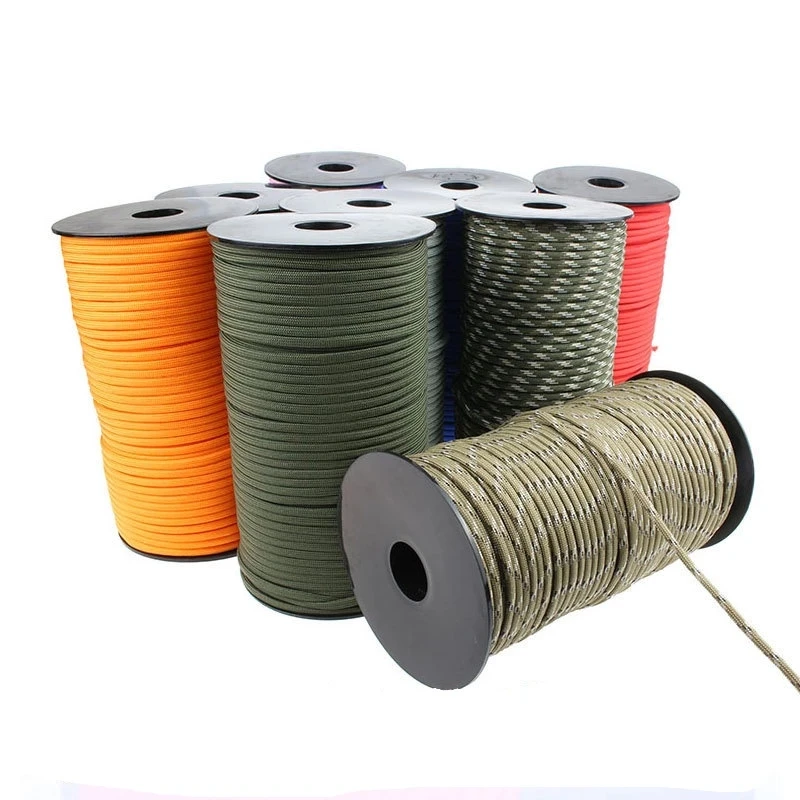 550 Military Paracord 100M 7 Strand 4mm Parachute Cord Camping Accessories Outdoor Survival Equipment DIY Bracelet Tent Rope