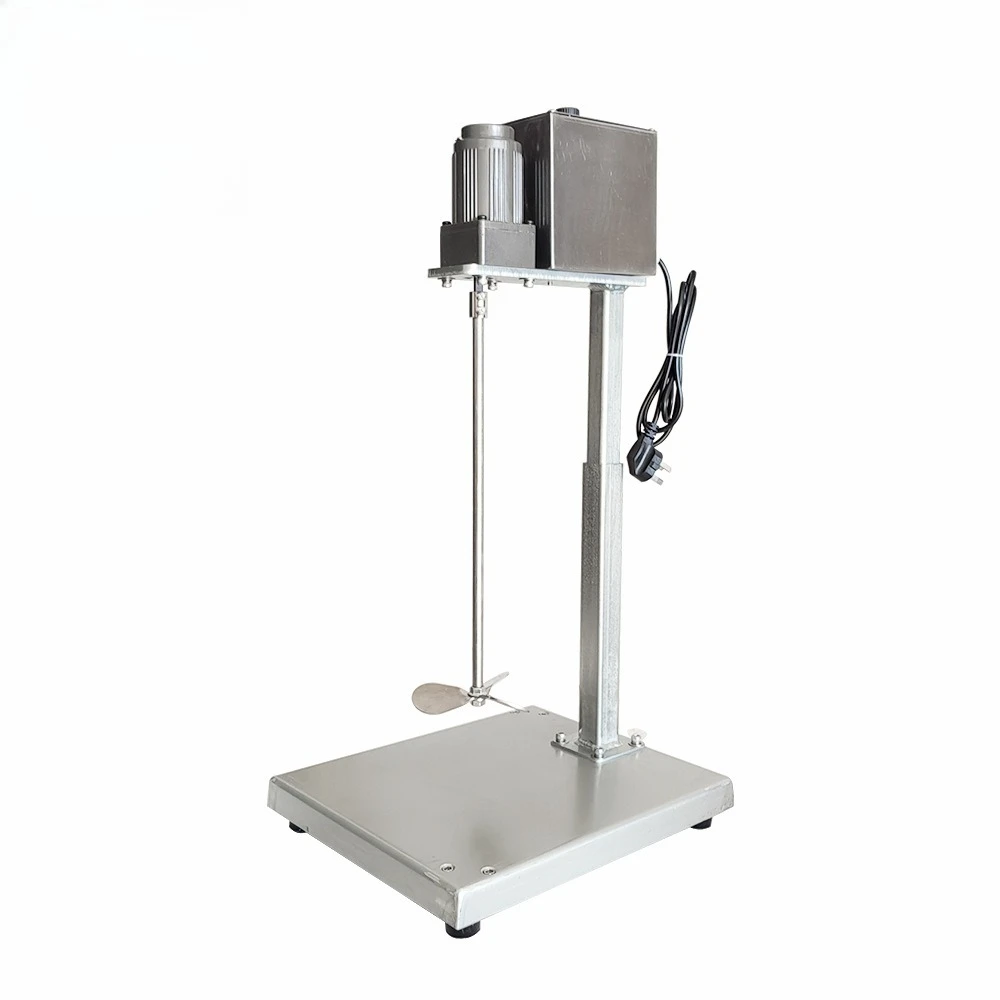 Small mixer Electric mixer High temperature resistance, desktop dispersion laboratory mixer 304 stainless steel blades
