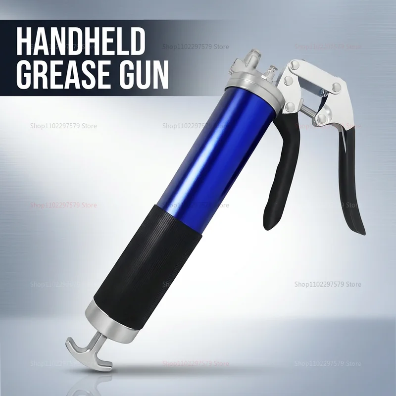 7000 PSI Oil and Grease Gun Kit Heavy Duty Manual Pistol Grip High Pressure Pump with Coupler 400CC Automotive Maintenance Tool