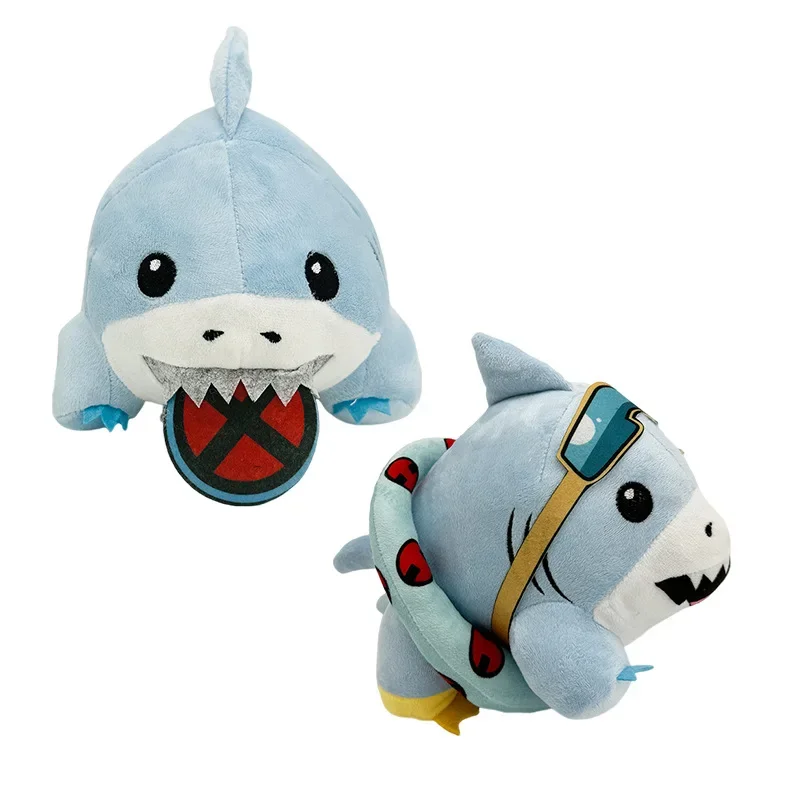 20cm Jeff Plush Cute Jeff The Land Shark Plushie Cartoon Shark Online Star Soft Stuffed Home Decor Pillow Doll Toy Children's Gi