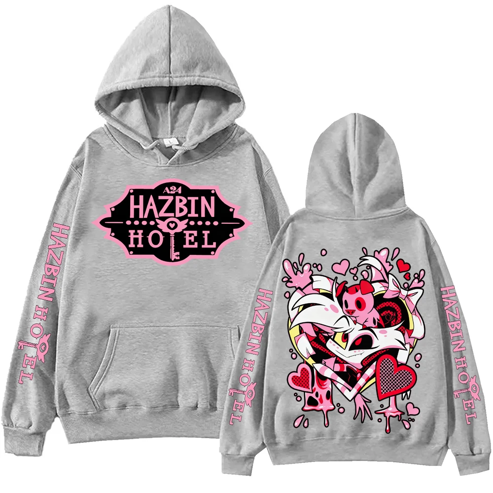 هازبين فندق الملاك الغبار هوديي رجل امرأة Harajuku طويلة الأكمام البلوز القمم البلوز هدية