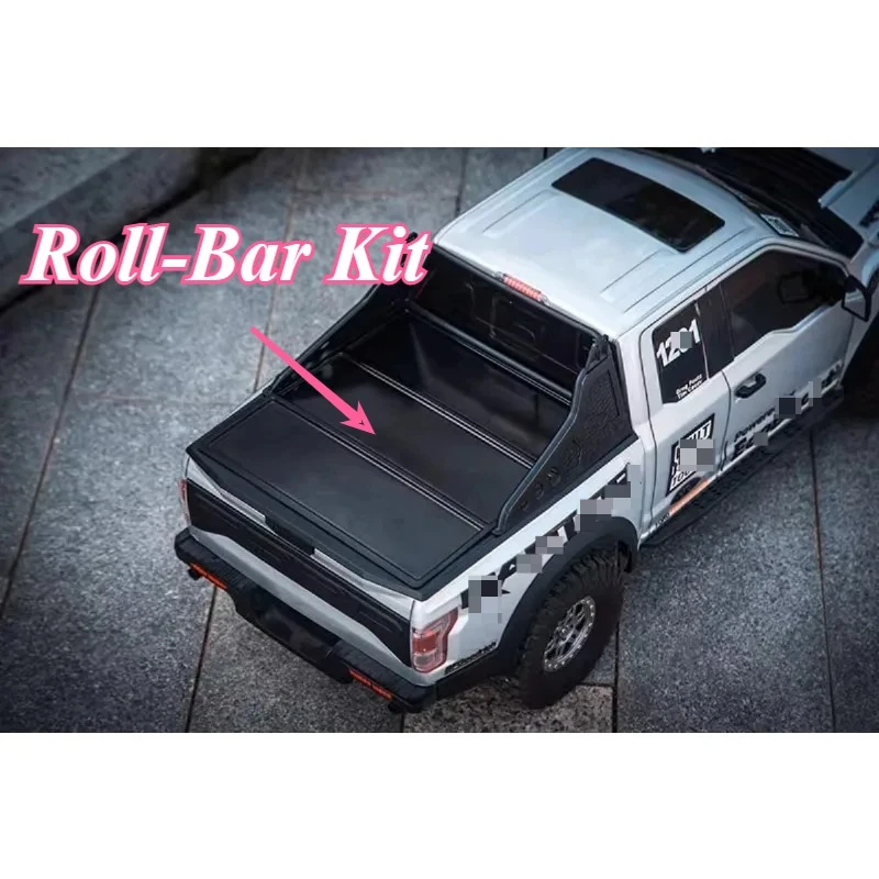 RC Crawler Truck Bed Roll‑Bar Kit Customized For KM 1/8 Scale Off‑Road Pickup Model TH01350 Appearance Upgrade Mod Accessories