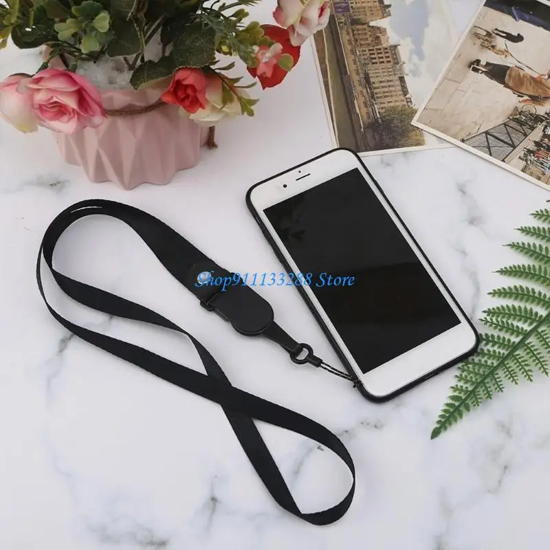 

G88D Ремешок длиной 19 дюймов для чехла для телефона-кошелька 2-в-1 Съемный вращающийся ремешок длиной 50 см Портативный