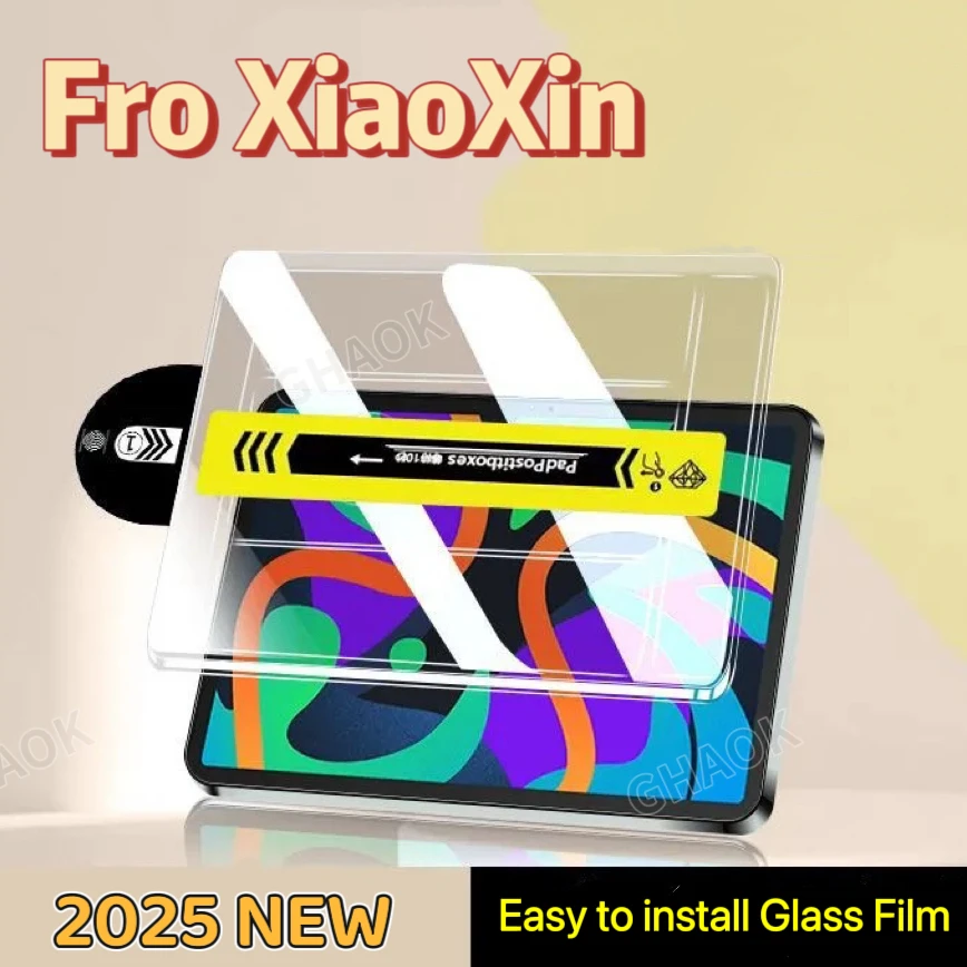 

2025 Easy Install HD Tempered Glass For Lenovo Xiaoxin Pad Pro 12.7 2025 Pad 2024 11 inch Y700 Dust Free Screen Protector