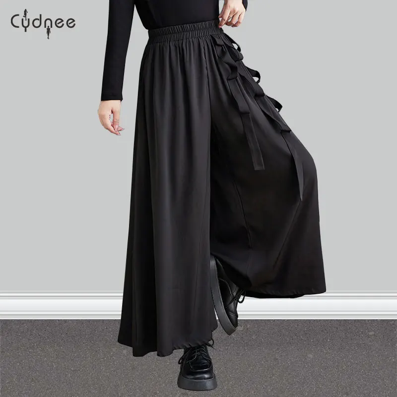 Women Baggy Parachute Pants Loose Fit Wide Leg Palazzo Casual Pantalones Elasitc Waist Relaxed Track Pant Plus Size Capris