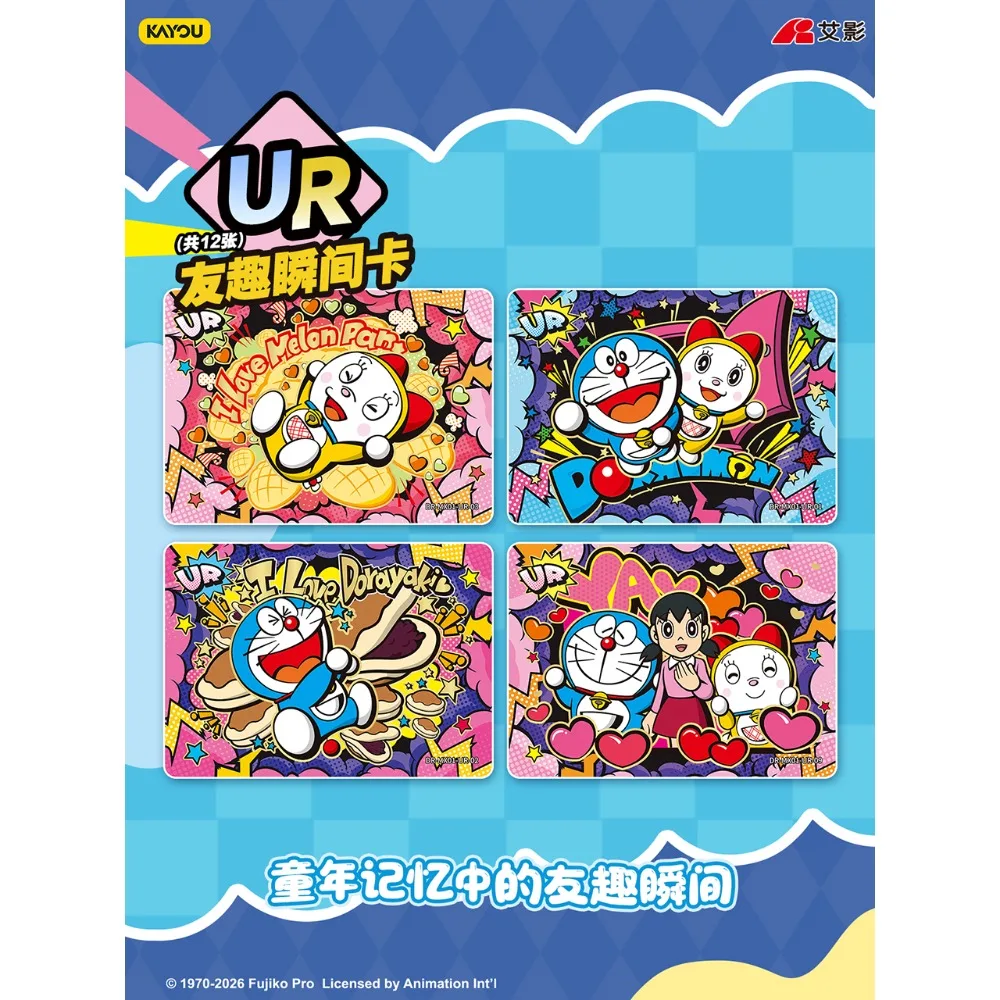 KAYOU Official Doraemon Collection Card Leisure Entertainment Science Fiction Comedy Japanese Animation HD Character Card Toys