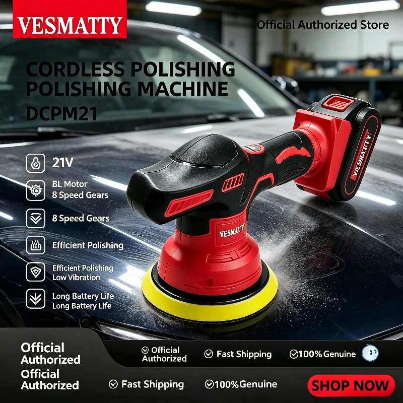 Cordless Digital Display Polisher Electric Polisher Auto Car Waxing Machine Disc Sand Grinder For Milwaukee Battery