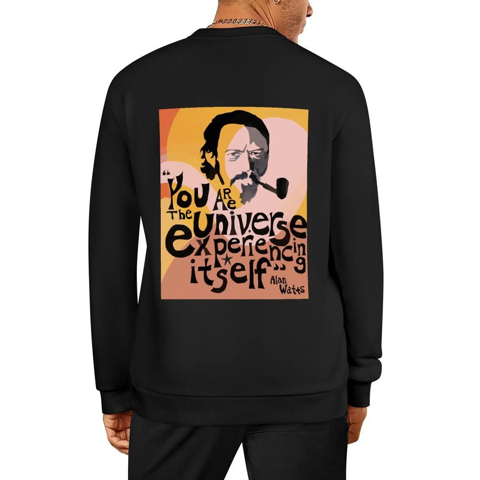 

Alan watts: you are the universe Pullover male clothes men's sweat-shirt korean clothes men clothes new sweatshirt