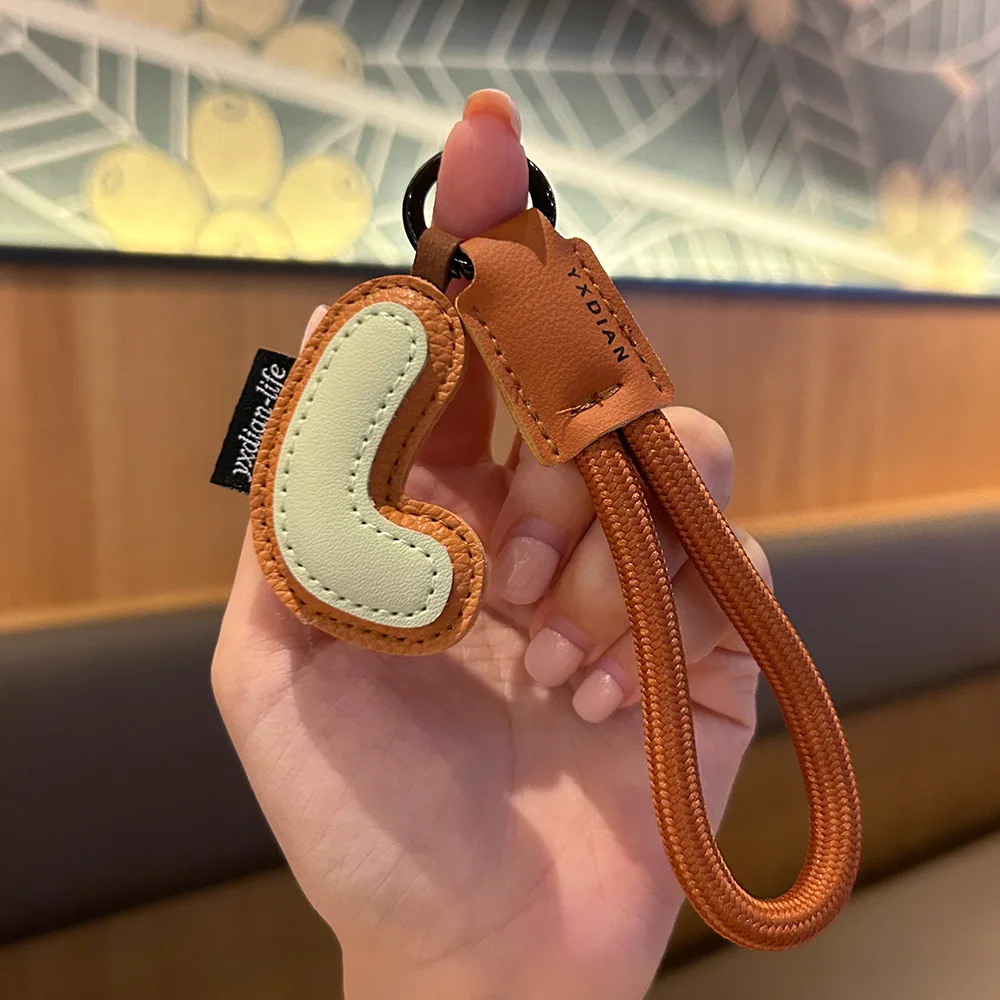 Mixed Color Pu Leather Letter Key Chains A-Z Initial Alphabet