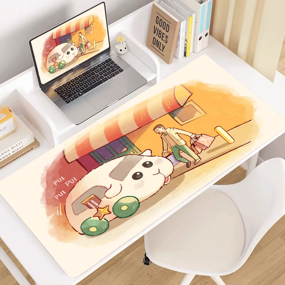 PUI PUI MOLCAR الوافدين الجدد لوحة ماوس ألعاب كبيرة L XL XXL لوحة ماوس ألعاب حجم لوحات المفاتيح حصيرة ماوس هدية لصديقك