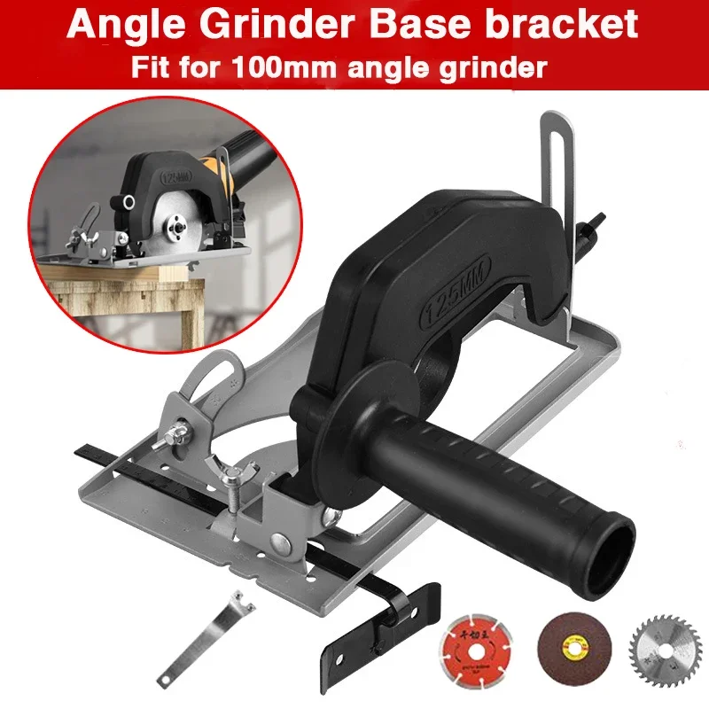 Angle Grinder Holder Bracket Angle Grinder Stand 45 Degree Adjustable Angle Grinder Accessories for 100-125mm Angle Mill