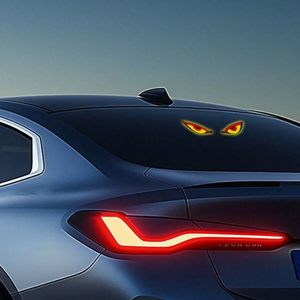 Wireless Solar Powered Car Neon Light Suction Cup Vibration Lights on Cool EYE Ambient Lights Dynamic Display