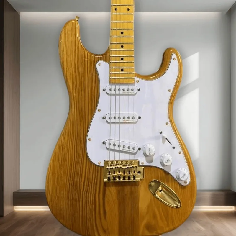 Hot Sales STQ Style 6 String Electric Guitar Gold Hardware SSS Single Coil Pickups Maple Neck  Beginner Unisex Performance