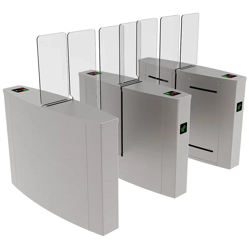 Security Pedestrian Barrier Gate Fitness Center Access Control Sliding Turnstile Gate