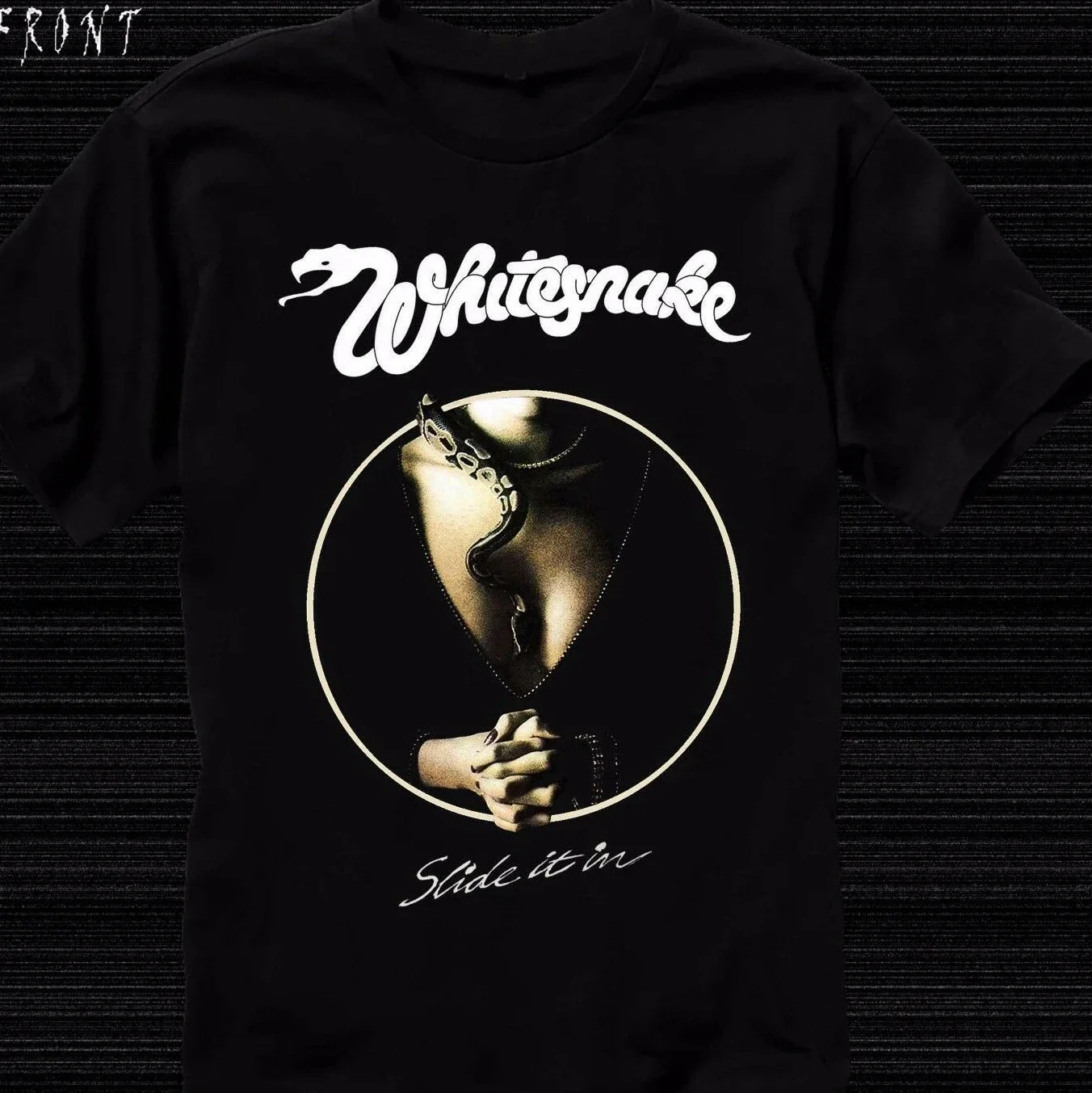 

Whitesnake Slide It In England Rock Band T _ Shirt Sizes S To 6Xl Cotton Loose Short Sleeve Mens Shirts