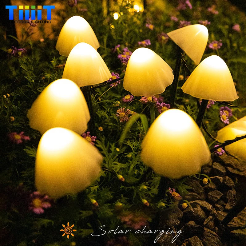 

LEDsolar Mushroom Lawn Lamp Outdoor Waterproof 8-mode Fairy Path Landscape Lamp Courtyard Terrace Garden Decorative Light String