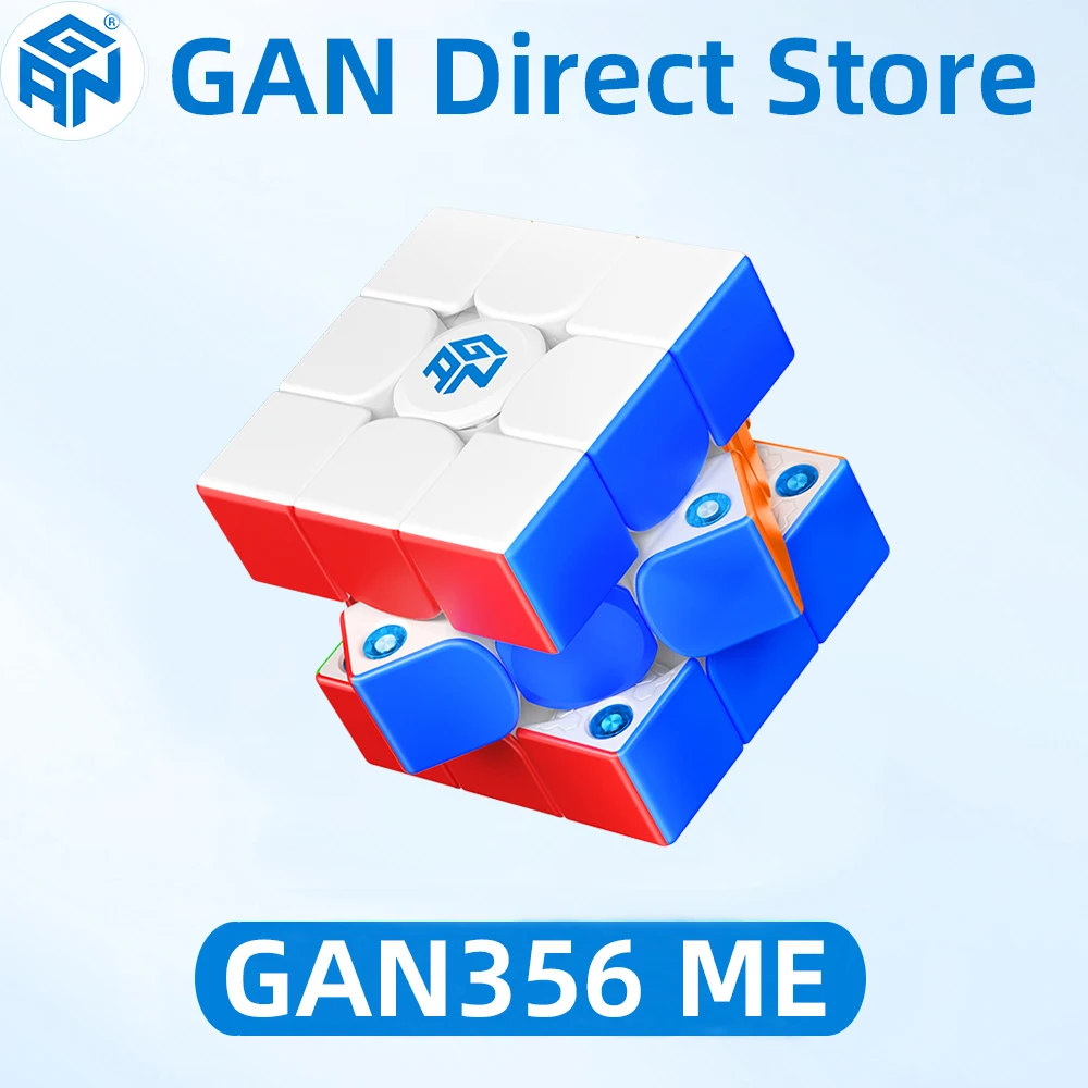 GAN 356 ME 3X3 Magnetic Magic Speed Cube Stickerless Professional Fidget Toys GAN 356ME Cubo Magico Puzzle Kids Toys