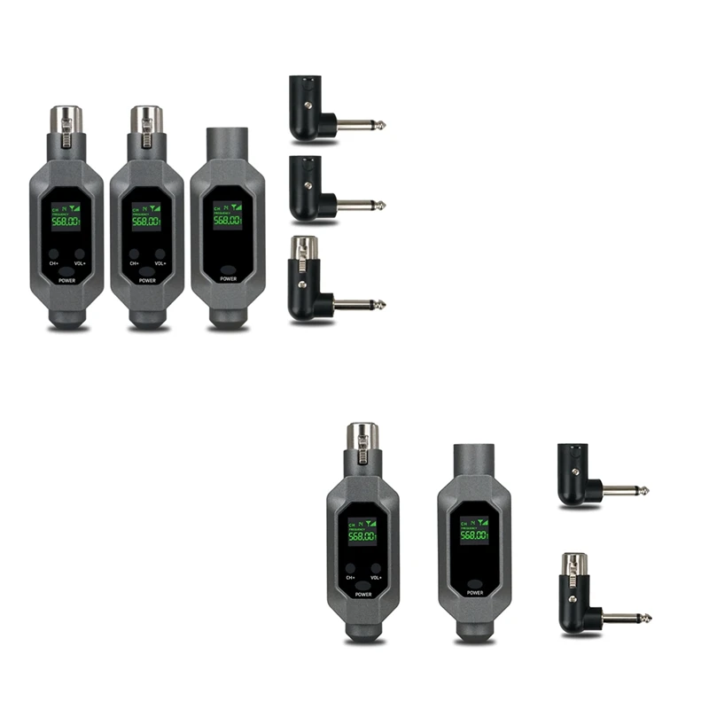 Wireless Microphone Transmitter Receiver Plugged Into Xlr Wireless Microphone System For Dynamic 48V Condenser Mic
