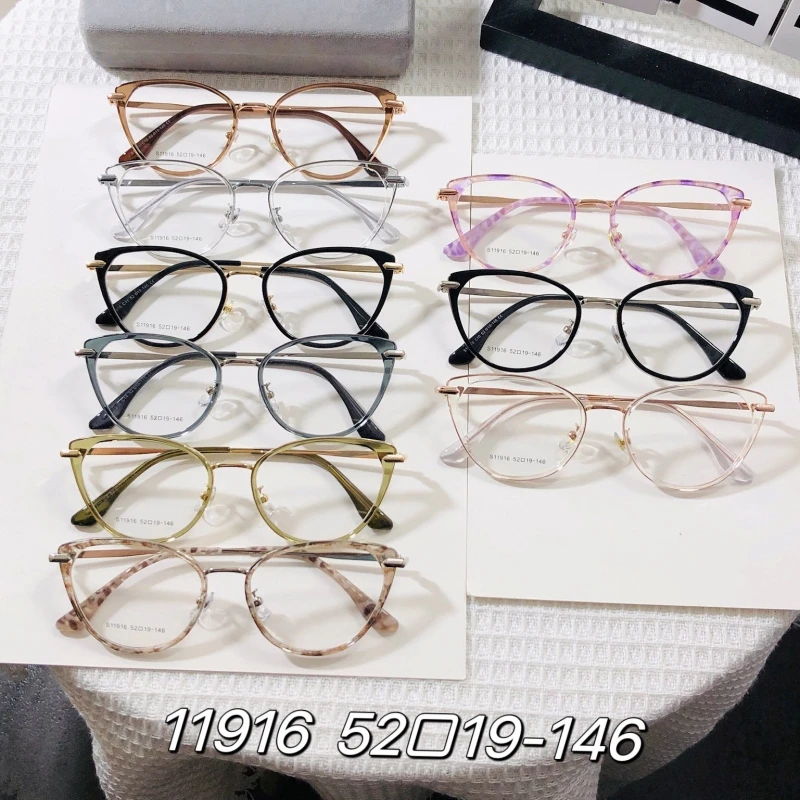 

Optical Eyeglasses Cat Eye Frames Women Men Prescription Eyewear Myopia Spectacles Blue Light Blocking Glasses Custom Lenses