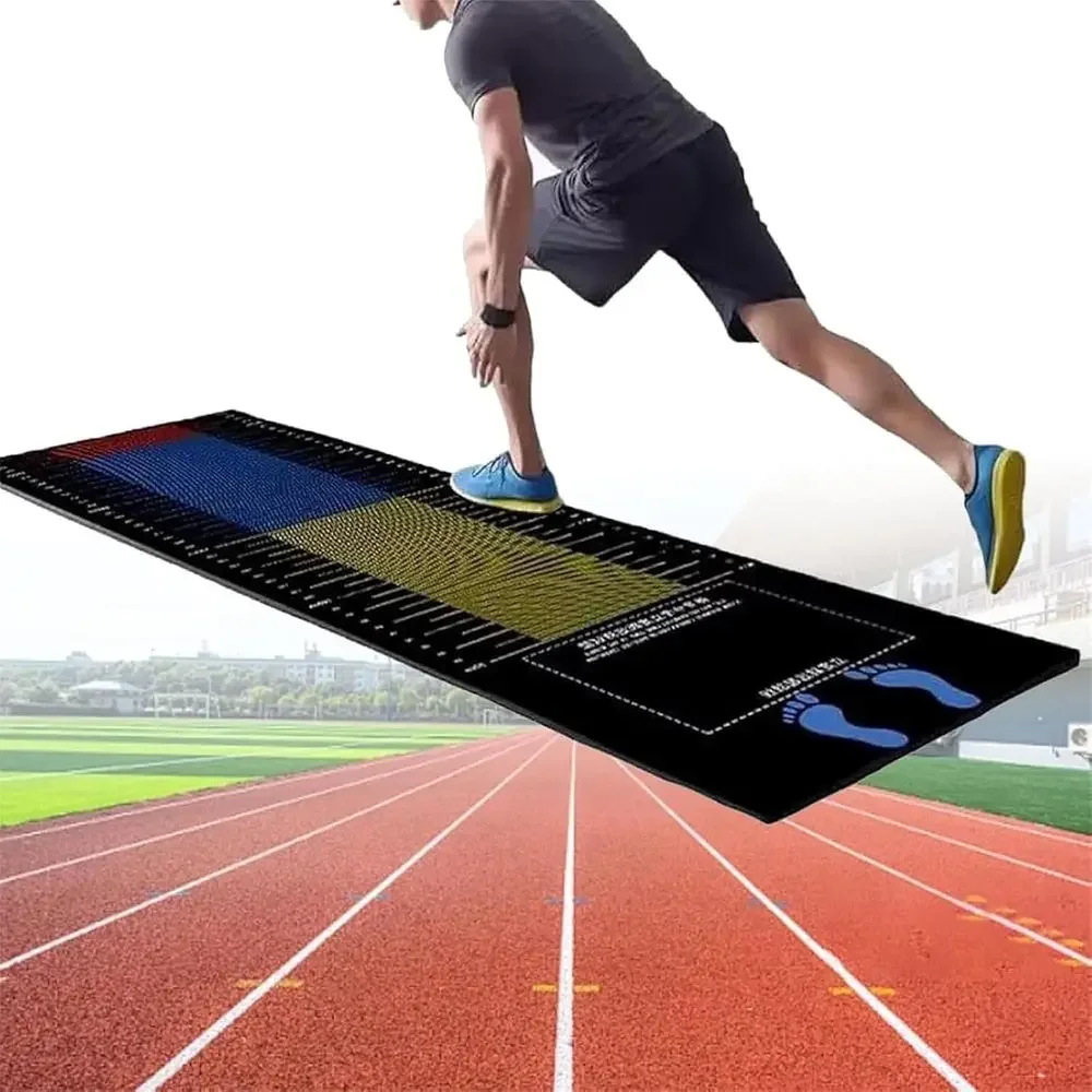 Portable Long Jump Mat with Storage Bag for Measuring Jumps on Various Surfaces