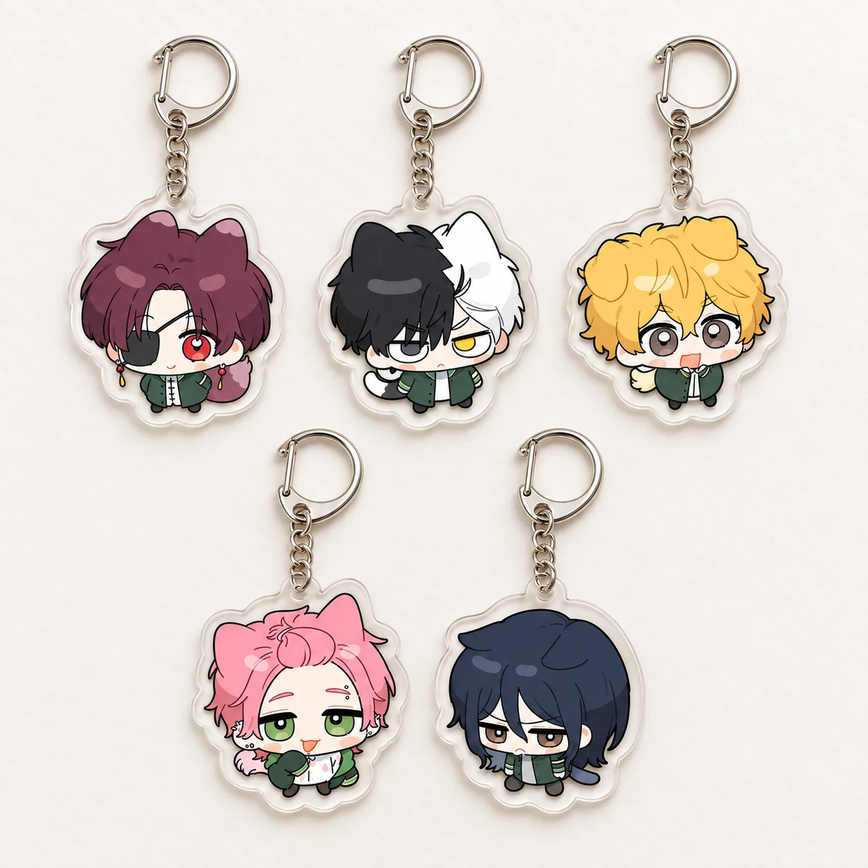 Anime WIND BREAKER Keychains Bag Charms Hayato Suo Haruka Sakura Hajime Umemiya Keyrings Pendant Jewelry Fans Friends Gifts