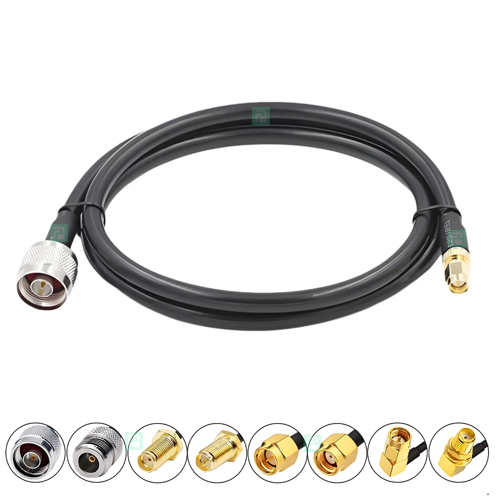 1Pcs N Type To SMA/RPSMA Male Female Connector Crimp for RG58 Coax Extension Jumper Pigtail Cable N To SMA Fast Delivery Brass