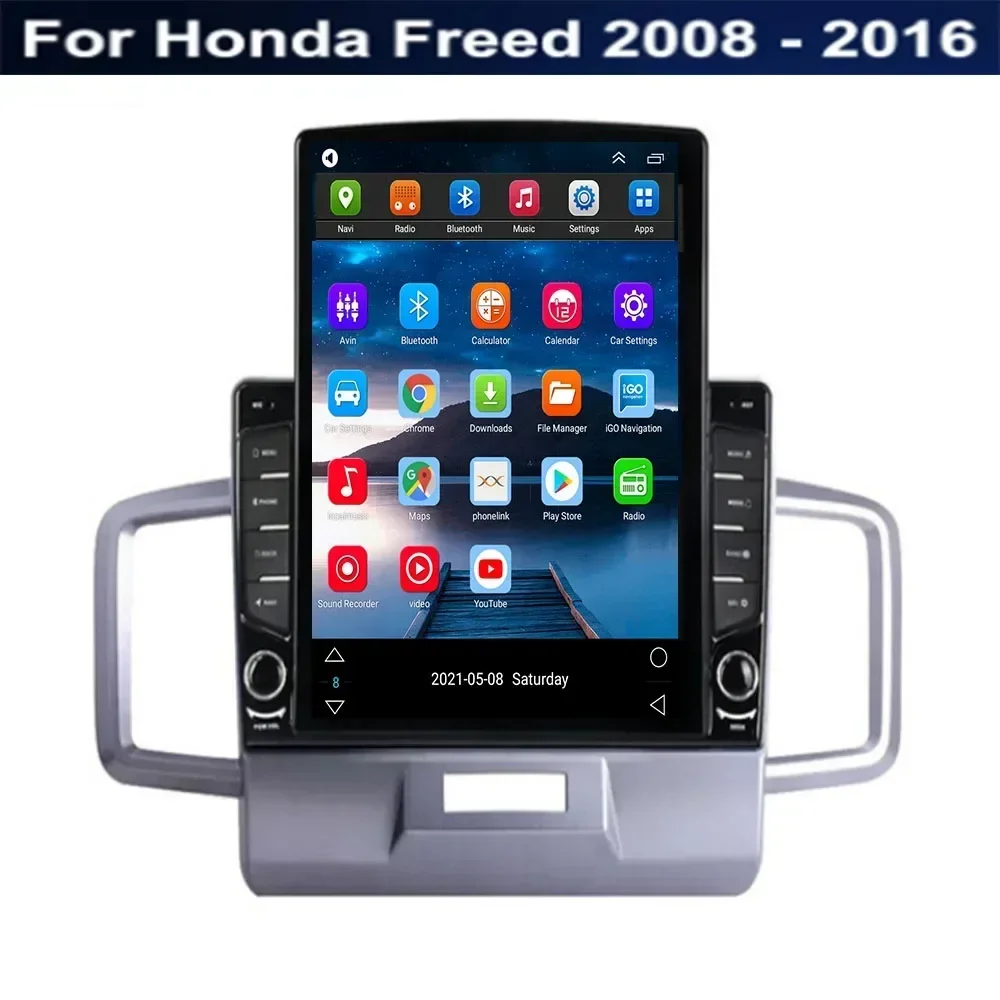 9.7 "Android 13 สําหรับHonda Freed 2008-2016 Teslaประเภทรถวิทยุเครื่องเล่นวิดีโอมัลติมีเดียนําทางGPS RDSกล้องไม่มีDvd