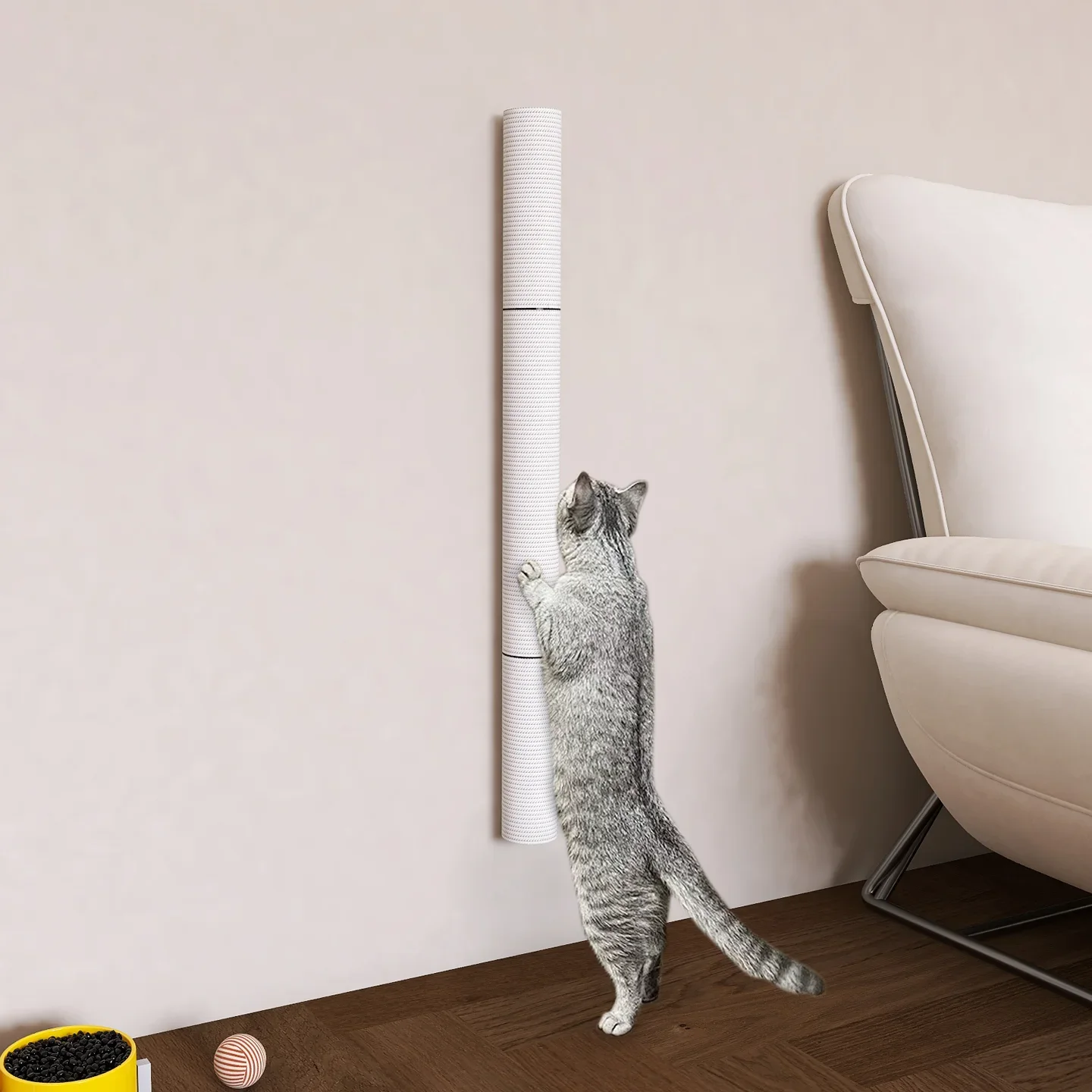 Griffoir mural pour chat en corde de sisal, jouet échelle d'escalade pour chats d'intérieur et chatons, pour le tranchage des griffes, accessoires interactifs pour animaux de compagnie