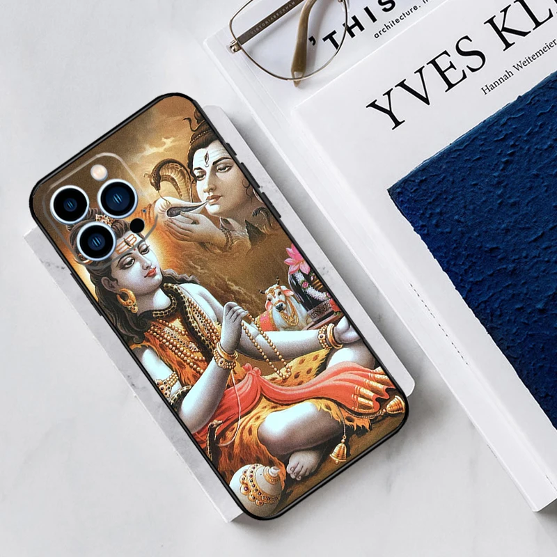 God Diety Hindu Ganesha Shiva Phone Case For iPhone 13 11 12 14 15 16 Pro Max 7 8 Plus X XS XR 12 13 Mini Bumper Cover