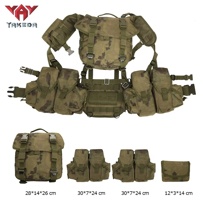 YAKEDA kamizelka taktyczna Chest Rig MOLLE Combat Outdoor Trekking polowanie piesze wycieczki plecak 3D trwały szybkoschnący pas biodrowy