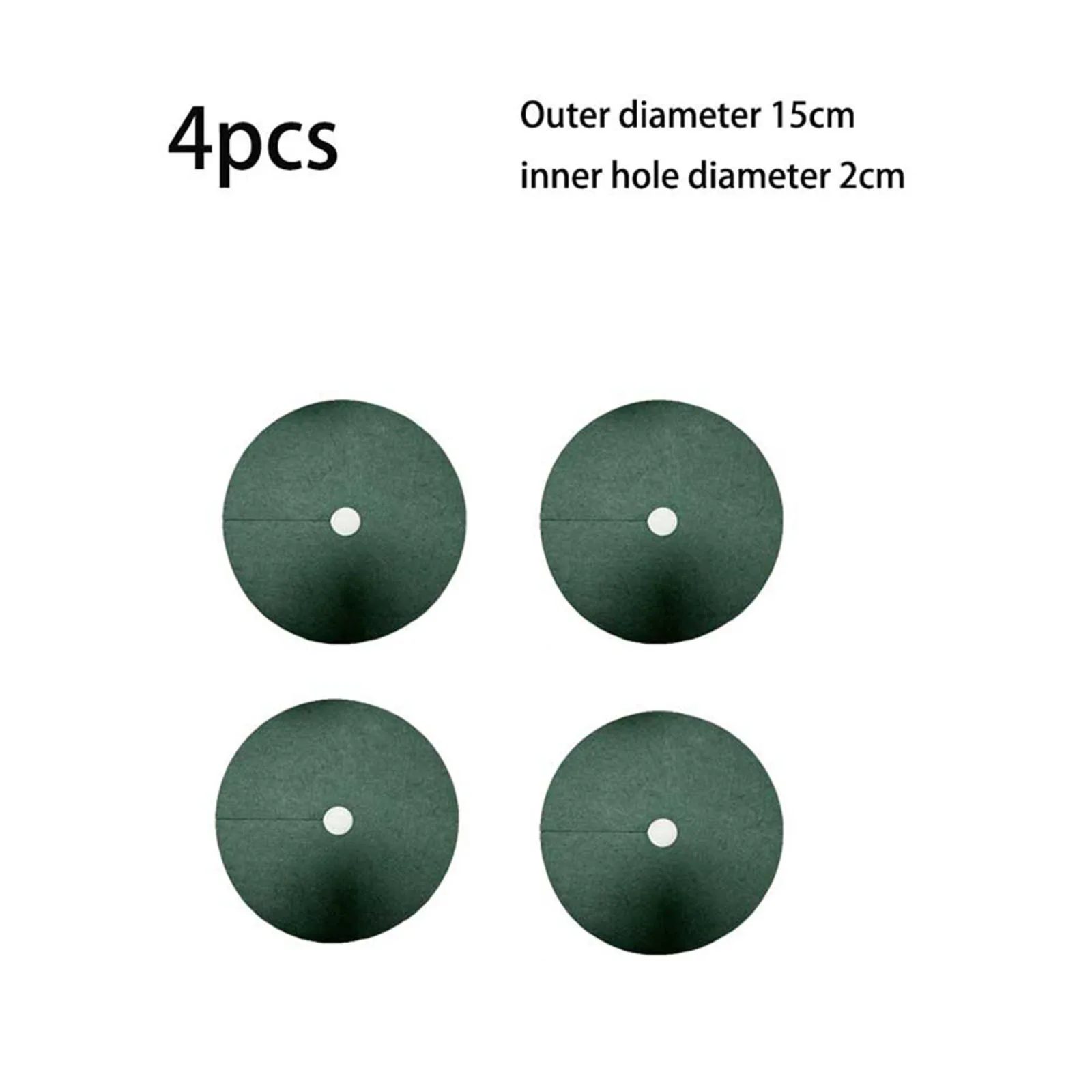 Shading Mats Multipurpose Mulch Ring Tree Shading Mats for Nurseries and Gardens Pack of 4 15 82cm Disc Diameter