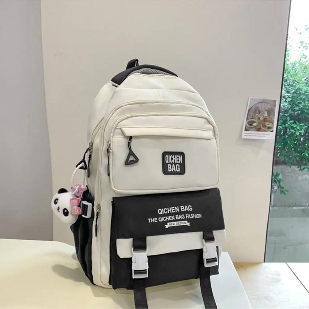 Borse da scuola per studenti di grande capacità Borsa a tracolla multitasche impermeabile per ragazze Borsa da esterno leggera e traspirante