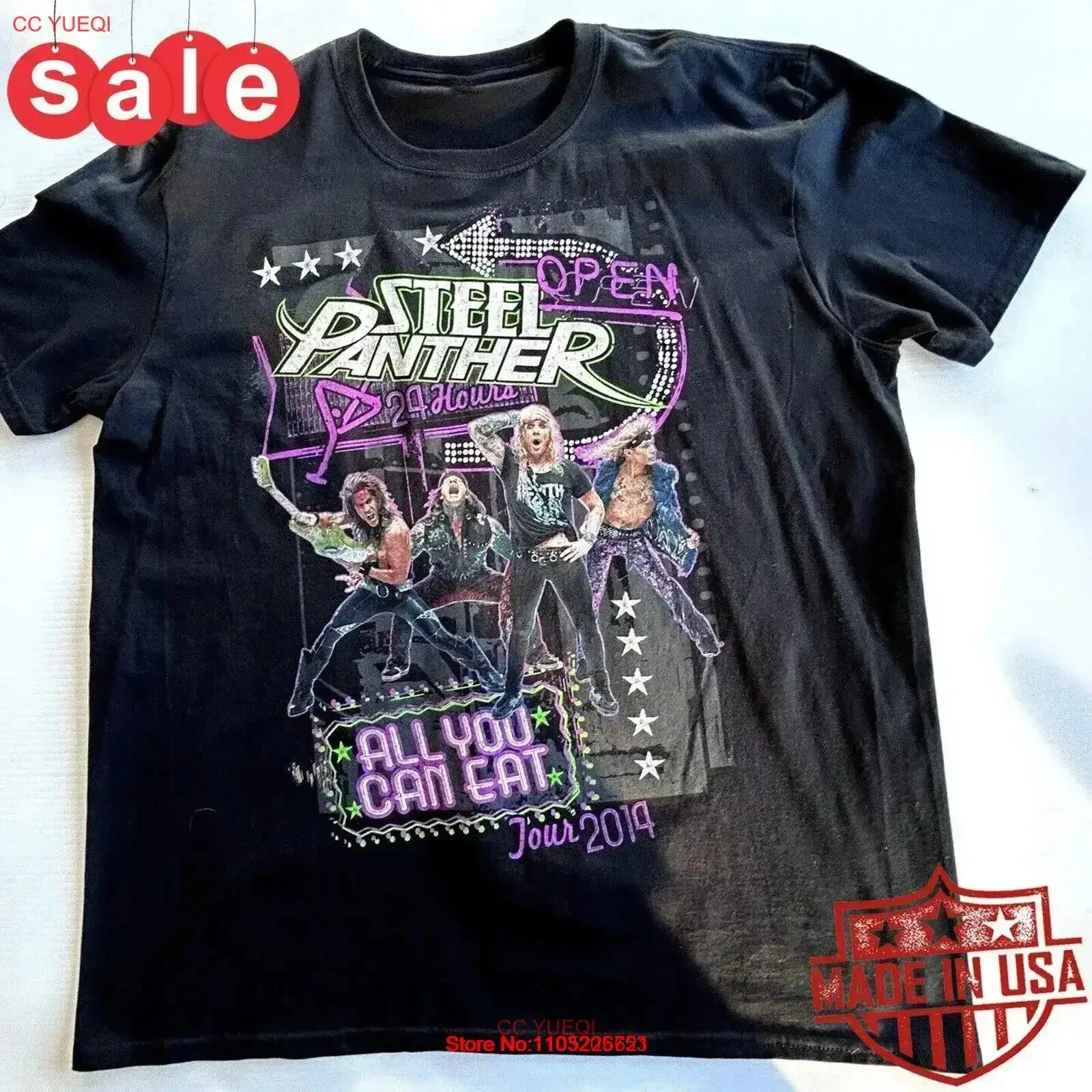 

Steel Panther All you can Eat Tour 2019 For Fans S 5XL T Shirt 1LU1429 vintage Washed Stylish Casual graphic fashion vintage