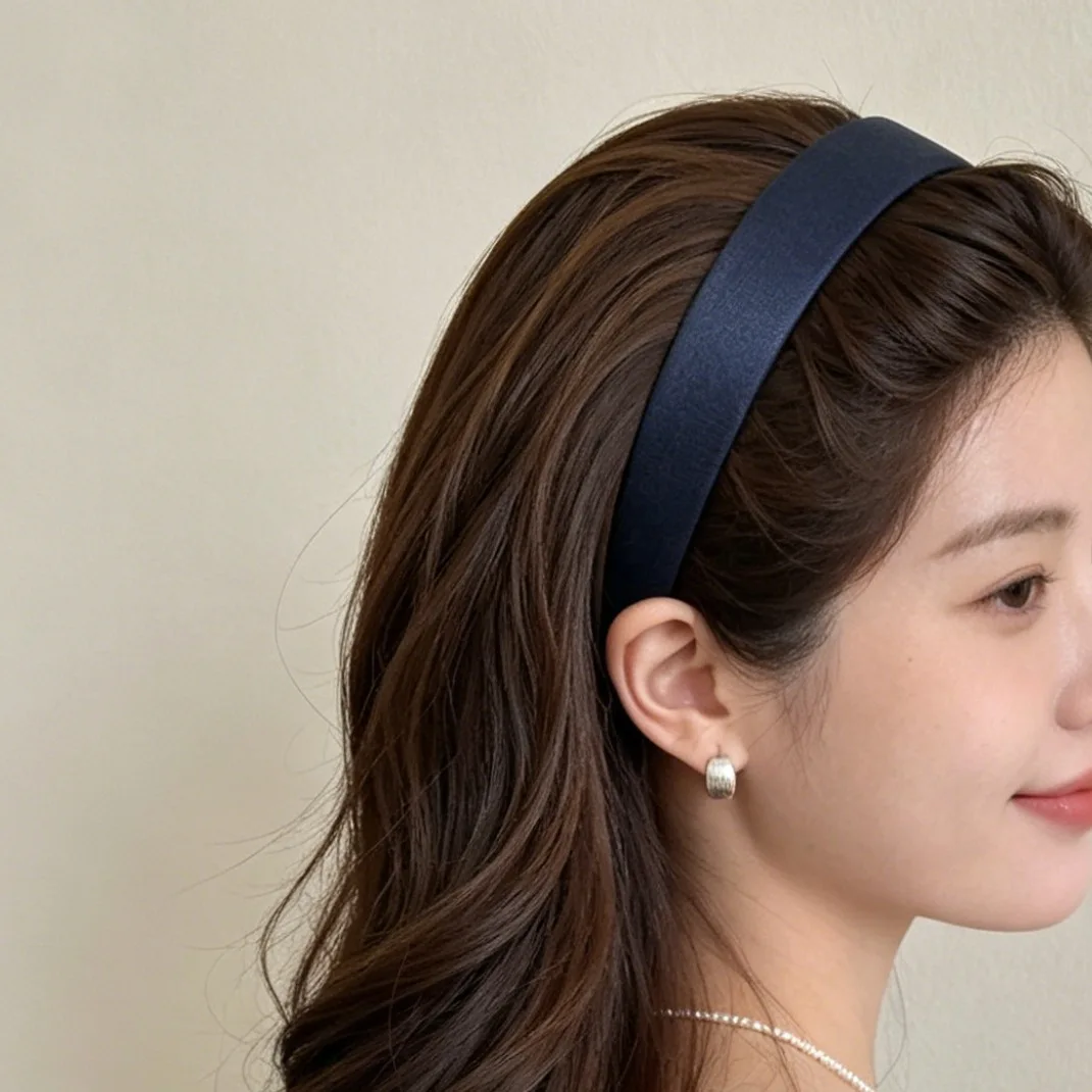High Quality Sparkly Wide Headband Satin Finish Lifts Crown for Daily Use and Face Wash Styling All Match