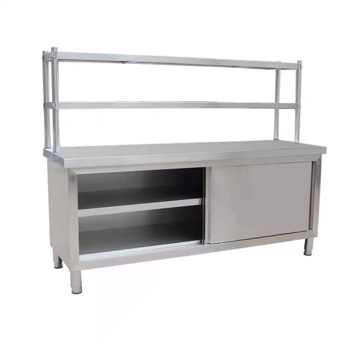 

Custom Food Preparation Tables Stainless Steel Cabinets Benches for Hotels and Restaurants