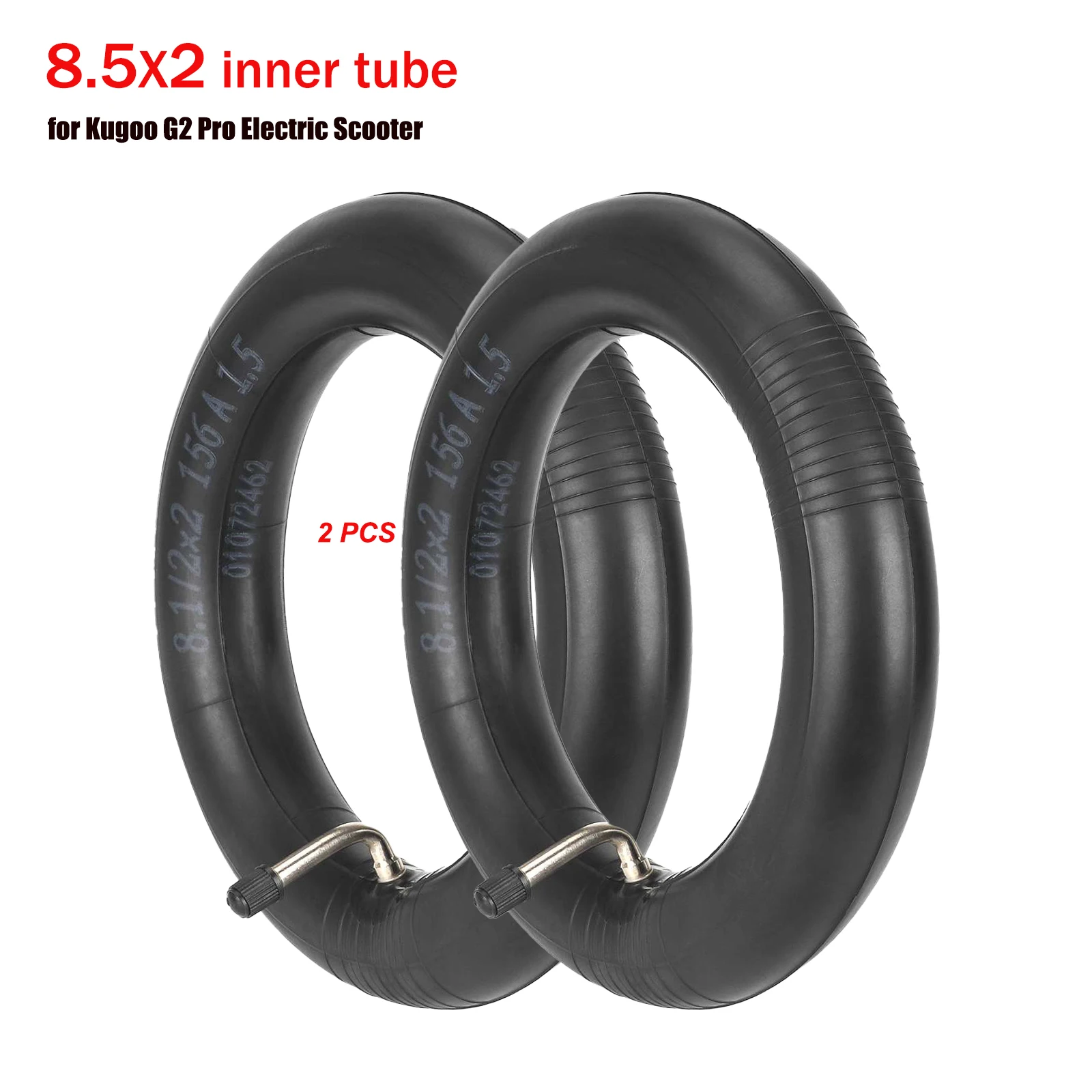 

8.5x2 Inner Tube Outer Tire with 90 Degree for DUALTRON mini Kugoo G2 Pro Electric Scooter and 8.5*2 Camera for 8.5 inches Tires