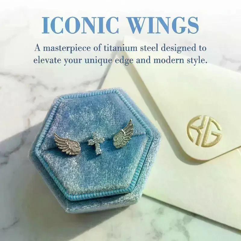 천사 날개 십자가 귀걸이 여성용 럭셔리 빈티지 스타일 - Luxury Lifestyle Jewelry 리뷰 및 가격